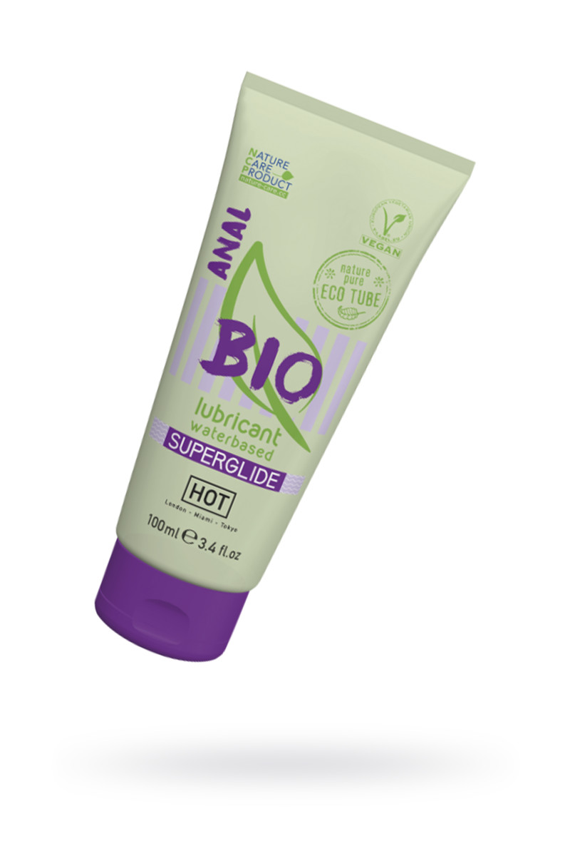 картинка Анальный лубрикант HOT BIO Superglide на водной основе, 100 мл от магазина ErosMania