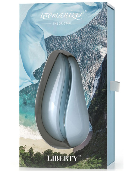 картинка Стимулятор клитора Womanizer Liberty, голубой от магазина ErosMania