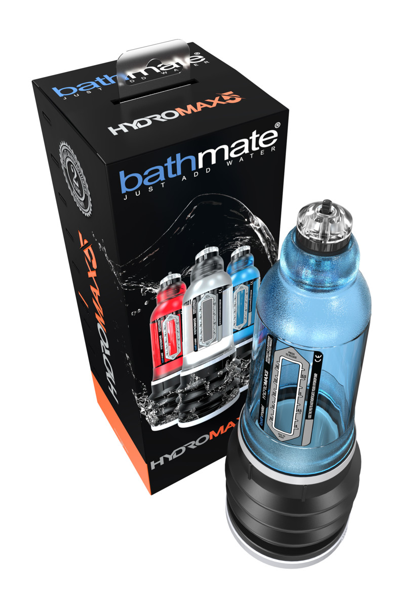 картинка Помпа для пениса Bathmate HYDROMAX5, ABS пластик, голубая, 26 см (аналог Hydromax X20) от магазина ErosMania