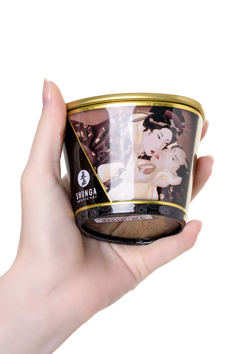 картинка Массажное аромамасло Shunga Excitation, шоколад, 170 мл от магазина ErosMania