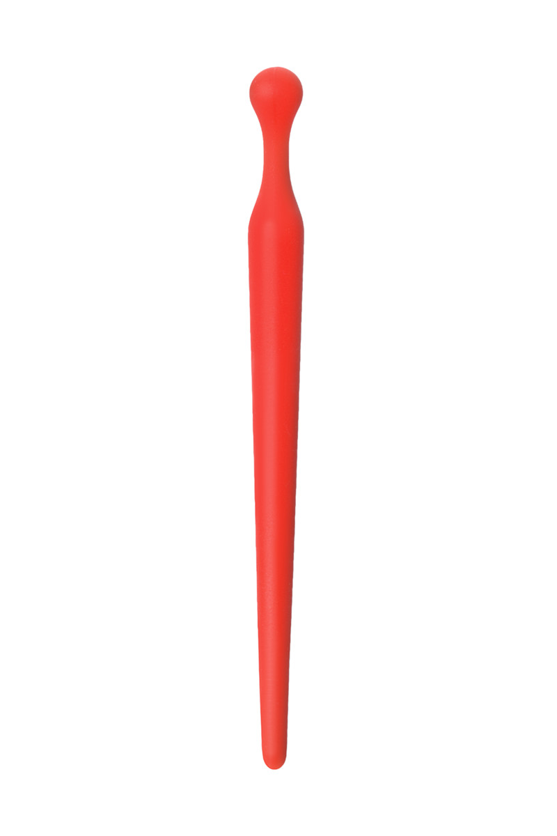 картинка Уретральный плаг Black&Red by TOYFA, силикон, красный, 10 см от магазина ErosMania