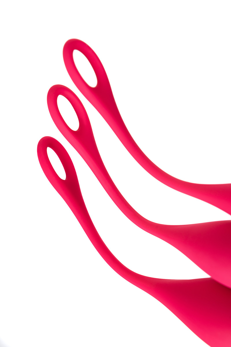 картинка Набор вагинальных шариков Satisfyer YONI, силикон, красный, Ø 2 см. от магазина ErosMania