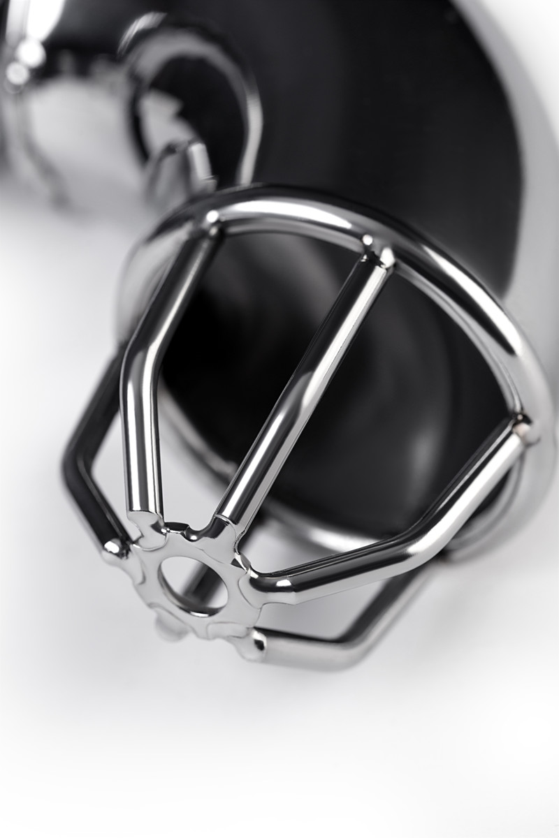 картинка Пояс верности мужской Metal by TOYFA с открытой головкой, металл, серебряный, 13 см от магазина ErosMania