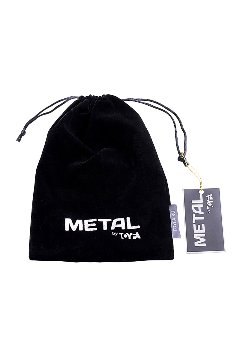 картинка Зажимы для сосков TOYFA Metal с кольцом для пениса, серебряные, 60 см от магазина ErosMania