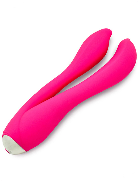 картинка Вибратор двойной Gofinger, 2 мотора, USB, розовый от магазина ErosMania