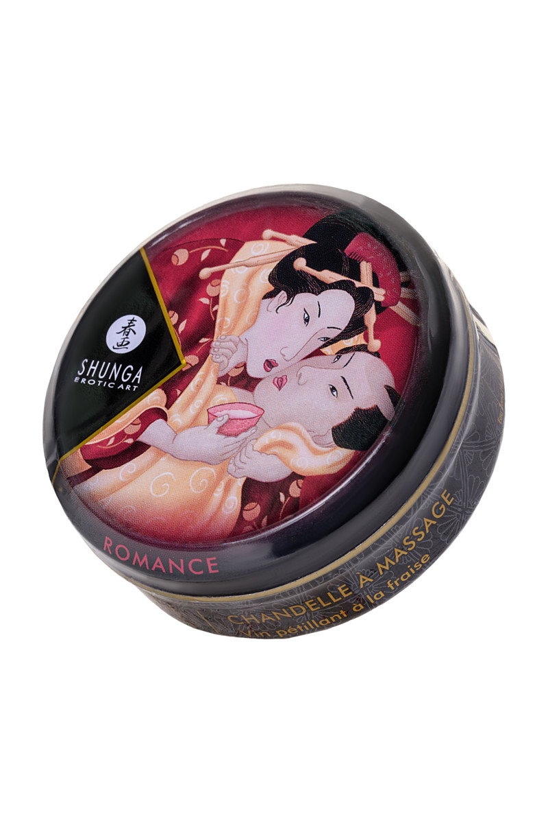 картинка Массажное аромамасло Shunga Romance, клубника и шампанское, 30 мл от магазина ErosMania