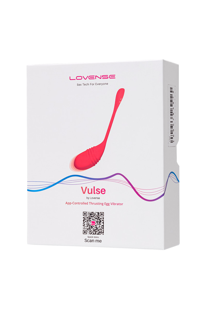 картинка Виброяйцо LOVENSE Vulse, силикон, красный, 20,3 см от магазина ErosMania
